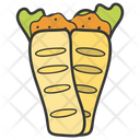 Burrito Pita Sandwich Tortilla Rolls Icon