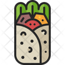 Burrito Wrap Tortilla Icon