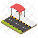 Bus Stop Waiting Area Cityscape Icon