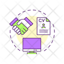 Busca E Candidatura A Emprego Ícone