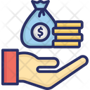 Business Contribution Earn Money Icon