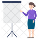 Business Presentation Office Employee Office Worker Icon