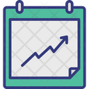 Business Analytics Infographic Report Line Graph Icon
