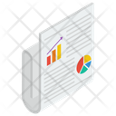 Business Analytics Report Business File Graphical Report Icon