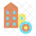 Business Building Target Icon
