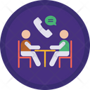 Telephone Business Meeting Team Work Icon