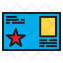 Star Businesscard Business Icon