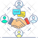 Business Communication Business Deal Partnership Icon
