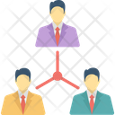 Business Community Network Business Networking Group Distant Work Icon