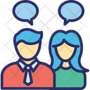 Business Conversation Business Dialogue Business Meeting Icon
