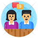 Business Chat Business Discussion Financial Chat Icon