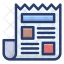 Business Document Sheet Text Sheet Icon