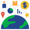 Factor Cost Process Business Strategy Business Elements Globalization Icon