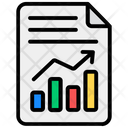 Business File Corporate File Growth Document Icon