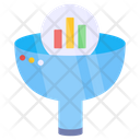 Business Funnel Business Filtration Data Funnel Icon