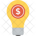 Dollar Bulb Business Icon