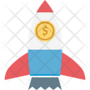Business Launch Rocket Finance Icon