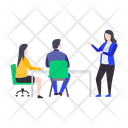 Business Meeting Business Instruction Business Discussion Icon
