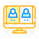 Online Video Conference Icon