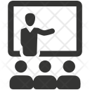 Business, Meeting, Businessman, Discussion, Presentation, Teamwork, Training Icon