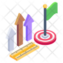 Business Goal Business Mission Growth Chart Icon