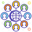 Business Network Global Network Worldwide Network Icon