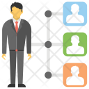 Business Network Collaboration Icon