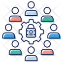 Business Network Security Communication Security User Security Icon