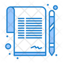 Business Paper Agreement Paper Deal Paper Icon