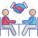 Partnership Handshake Business Meeting Icon