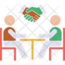 Partnership Handshake Business Meeting Icon