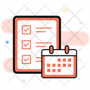 Business Schedule Business Planning Timetable Icon