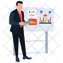 Business Presentation Graphical Presentation Trade Planning Icon