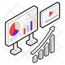 Business Presentation Graph Analytics Business Analytics Icon