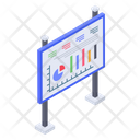 Business Presentation Graphical Presentation Business Data Icon