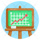 Business Lecture Business Presentation Business Chart Icon