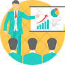 Business Presentation Graph Icon