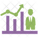 Business Progress Financial Analytics Graphical Representation Icon