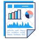 Business Report Statistical Analysis Business Growth Icon