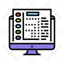 Electronic Report Color Icon