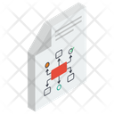 Business Sitemap Report Workflow Diagram Process Report Icon