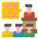 Business Speech Present Organization Icon