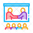 Business Training Presentation Icon