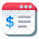 Business Webpage Financial Website Business Website Icon