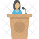 Woman Lecture Speech Icon