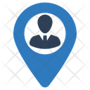 Businessman Location Icon