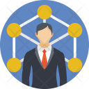 Businessman Network Icon