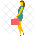 Business Woman Handbag Icon
