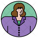 Employee Profile Businesswoman Icon