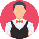 Butler Waiter Young Icon